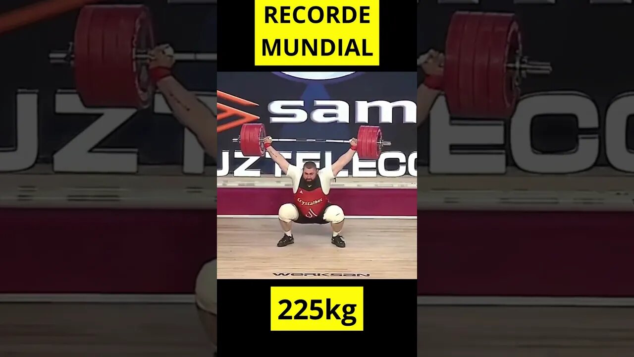 RECORDE MUNDIAL no Arranco de 225kg de Lasha Talakhadze (109kg+) #Shorts