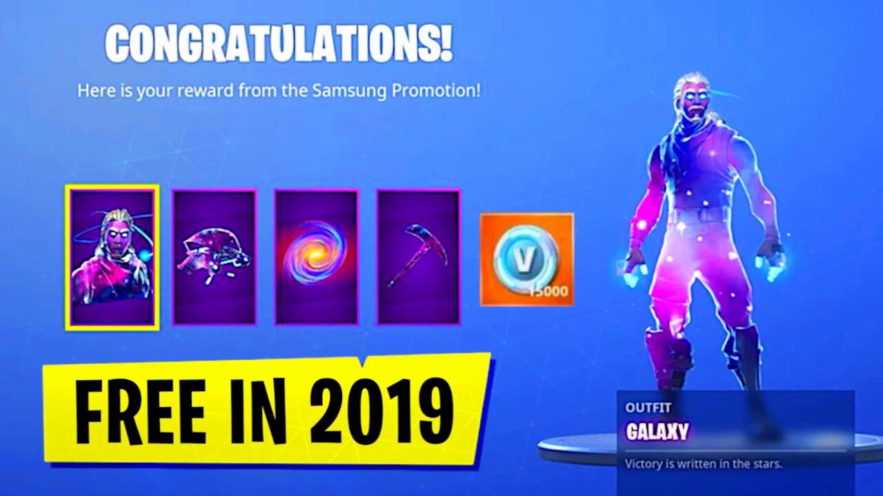 How to Get "GALAXY SKIN FREE" in 2019! (FREE GALAXY SKIN 2019 TUTORIAL) - Unlock GALAXY BUNDLE Free!
