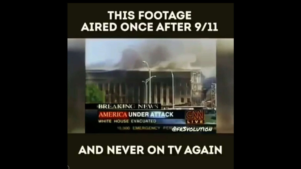 This footage aired once after 9/11 and never on TV again