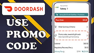 HOW TO USE PROMO CODE ON DOORDASH