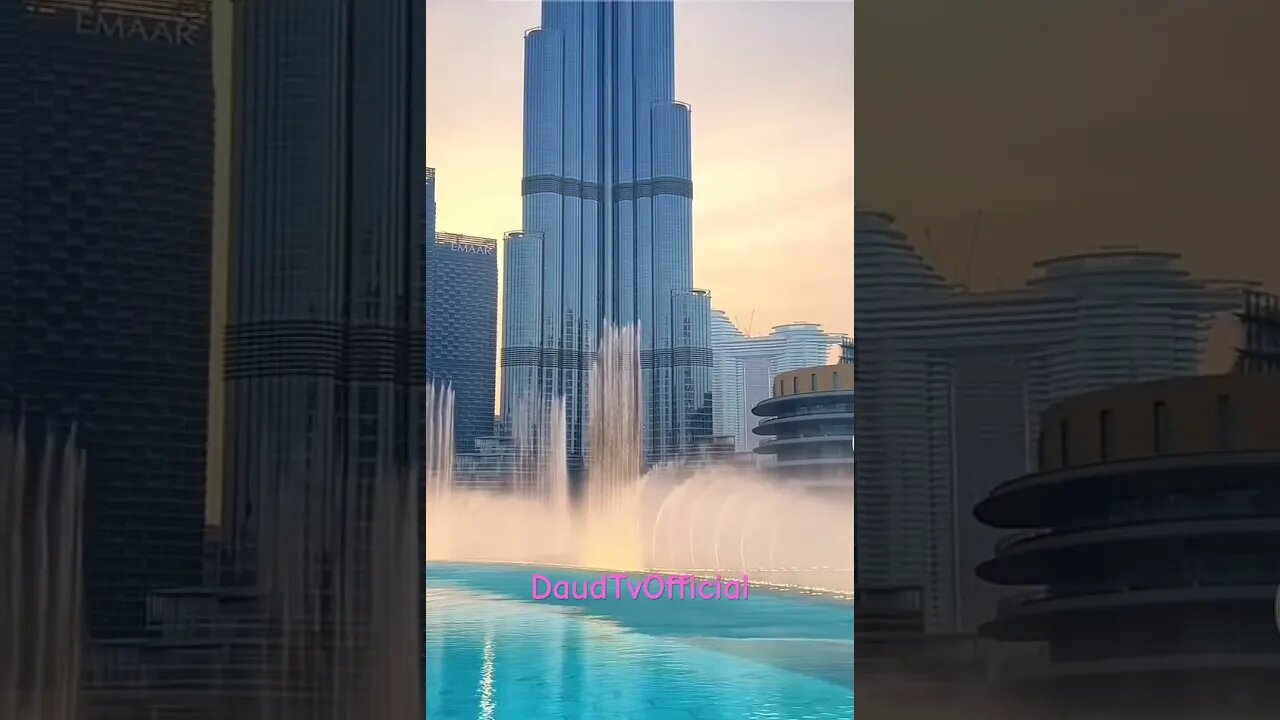 Dubai Burj Khalifa Fountain Show #daudtvofficial #viral #youtubeshorts #shorts