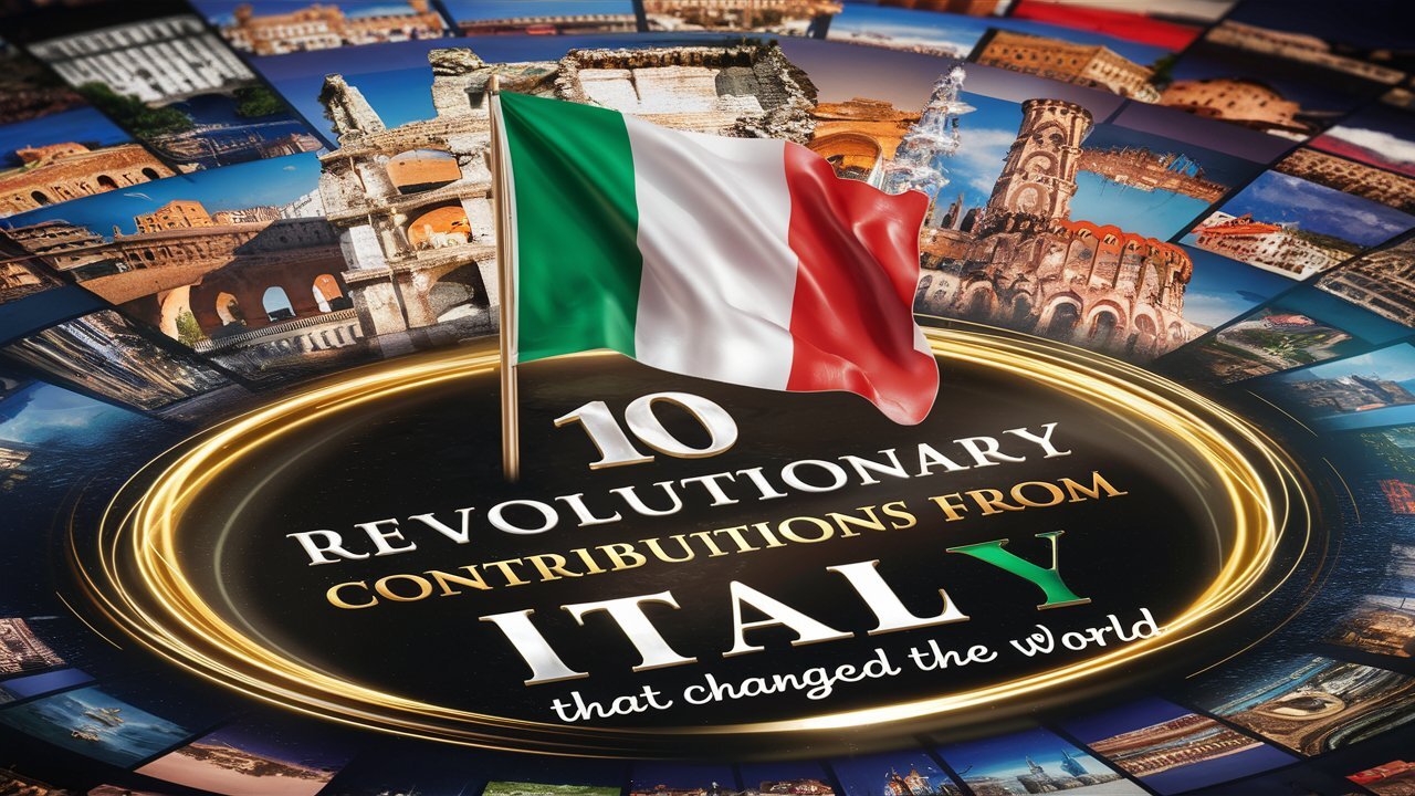 10 Revolutionary contributions from ITALY, "THAT CHANGED THE WORLD"