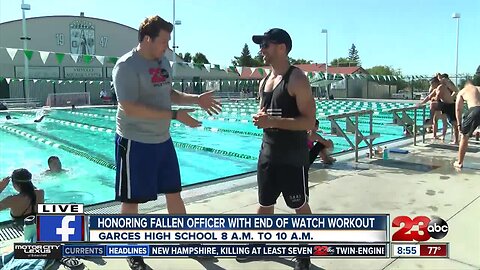 Officer David Nelson End of Watch Workout at Garces High School