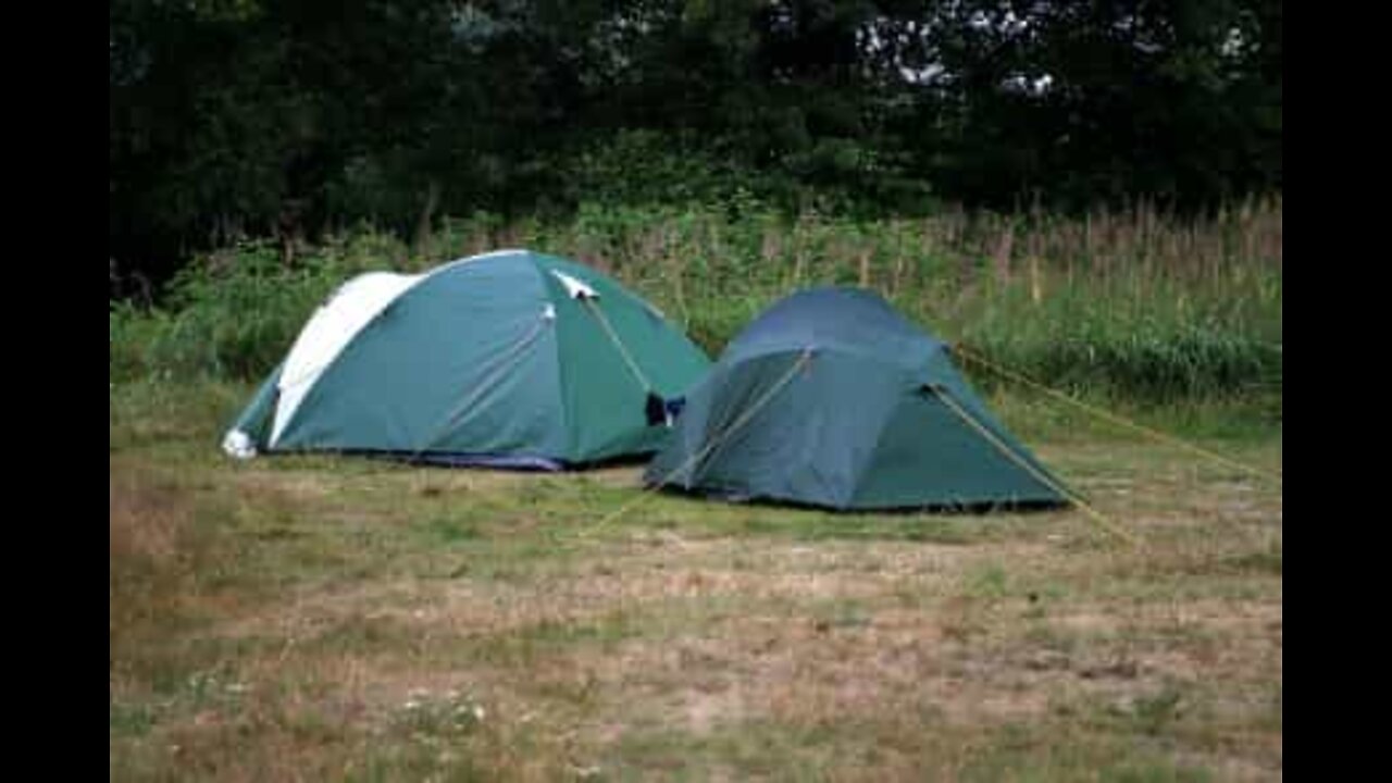 Campers wake up to flooded tent