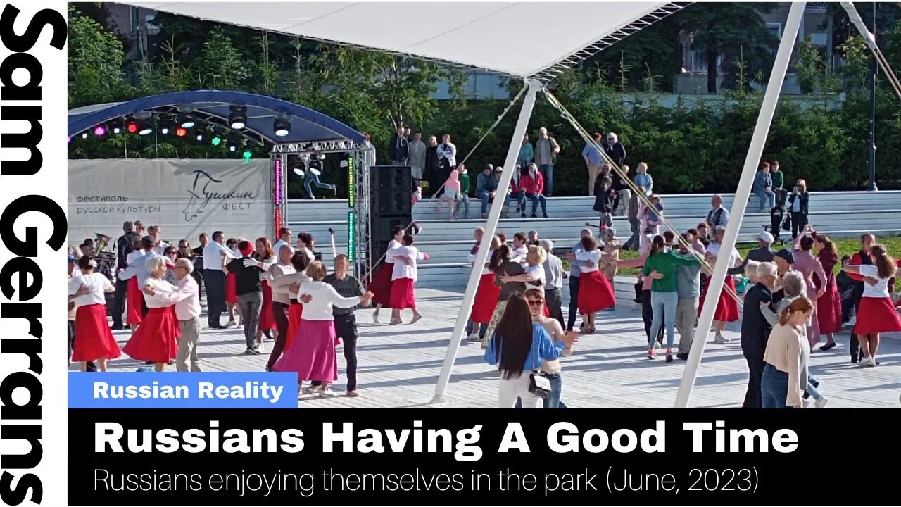 Russians Having A Good Time In the Park On A Sunday