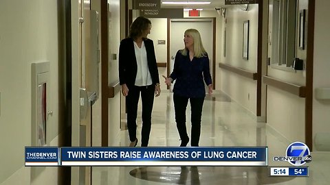 Twin sisters from Aurora raise awareness about lung cancer