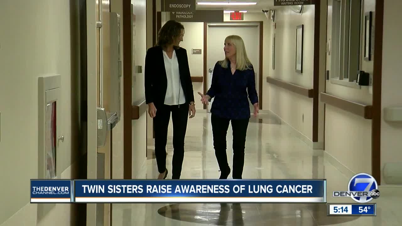 Twin sisters from Aurora raise awareness about lung cancer