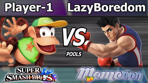 Player-1 (Diddy Kong) vs. BL LazyBoredom (Little Mac & Cloud) - Wii U Pools - Momocon 2017