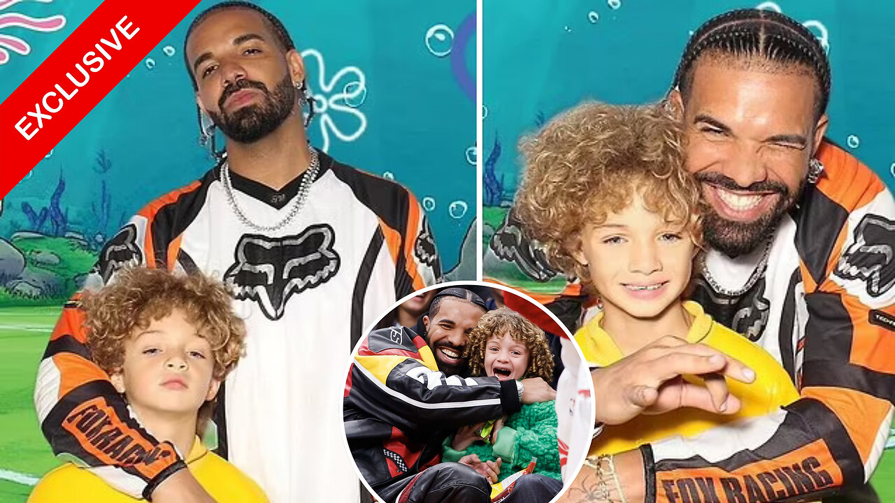 Drake Celebrates Son Adonis' 7th Birthday with Fun SpongeBob-Themed Party: "Big Don"