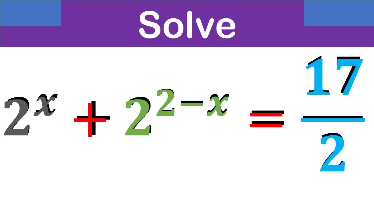 Can You Solve this exponential equation