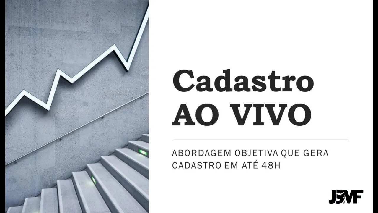 Cadastro ao VIVO