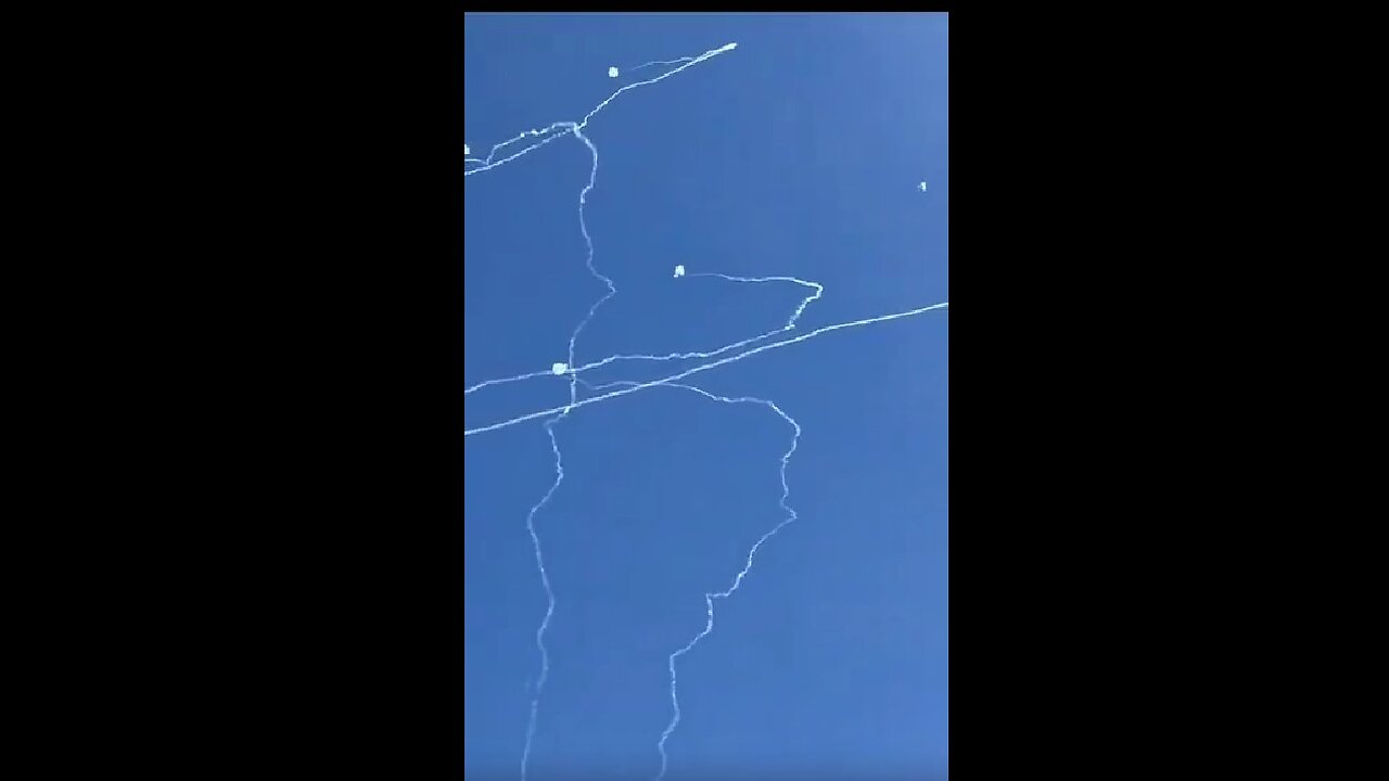 IRON DOME INTERCEPTS HEZBOLLAH ROCKETS