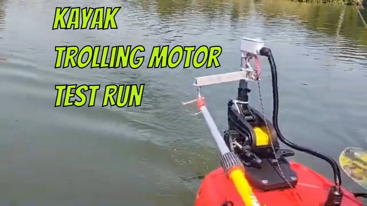 Kayak Trolling Motor Test Run