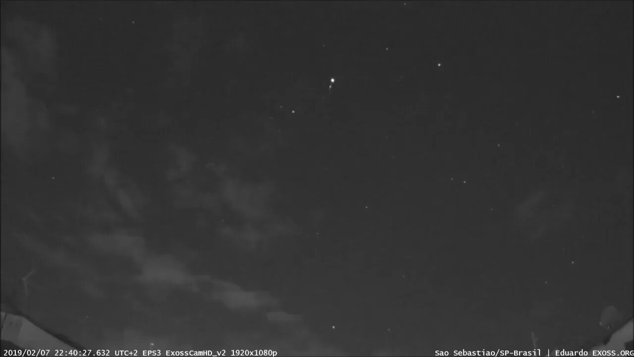 UFOCAPTURE HD - False detection (Iridium Flare Satellite)