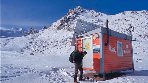 This cabin saves a lot of lives, Sleeping alone high in the mountains, no talking.