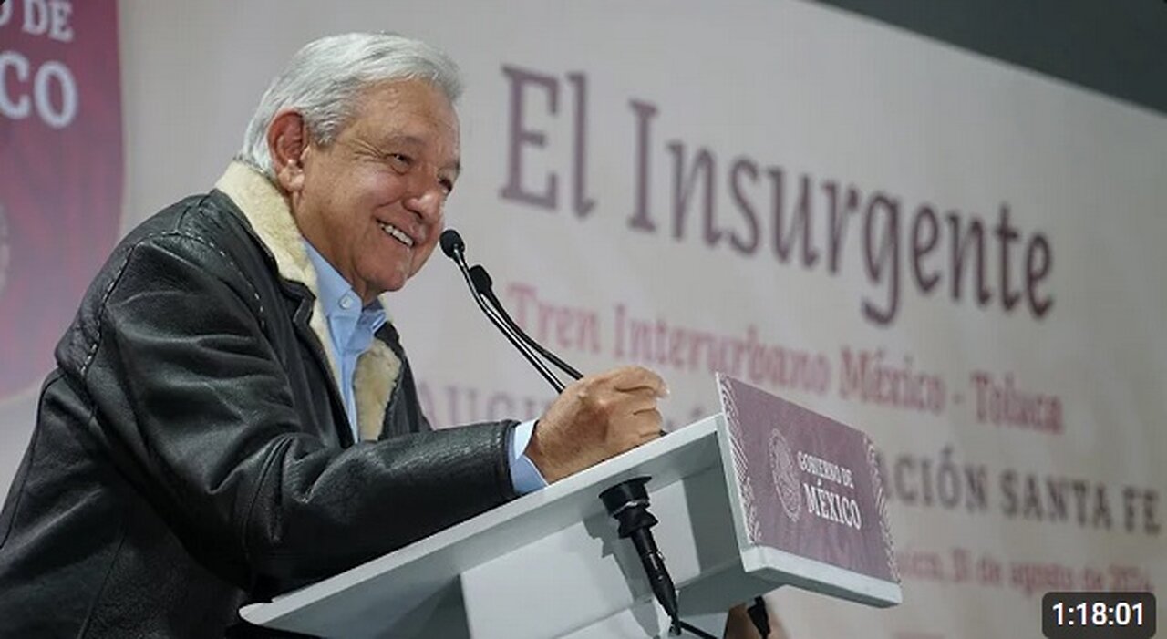 Inauguración de la estación Santa Fe del Tren El Insurgente, desde Cuajimalpa, Ciudad de México