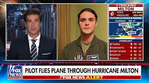 USAF Pilot describes flying thru the eye of Hurricane Milton | Jesse Watters