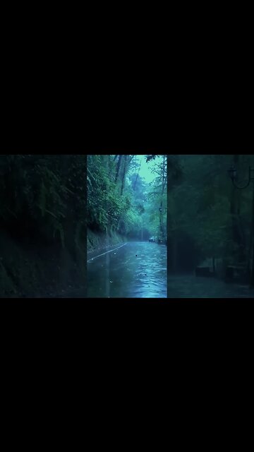 🍀🍀Relaxing Rain & Deep Thunder Nature Sounds for Relax, Sleep, Yoga, Meditation #shorts 🍀🍀