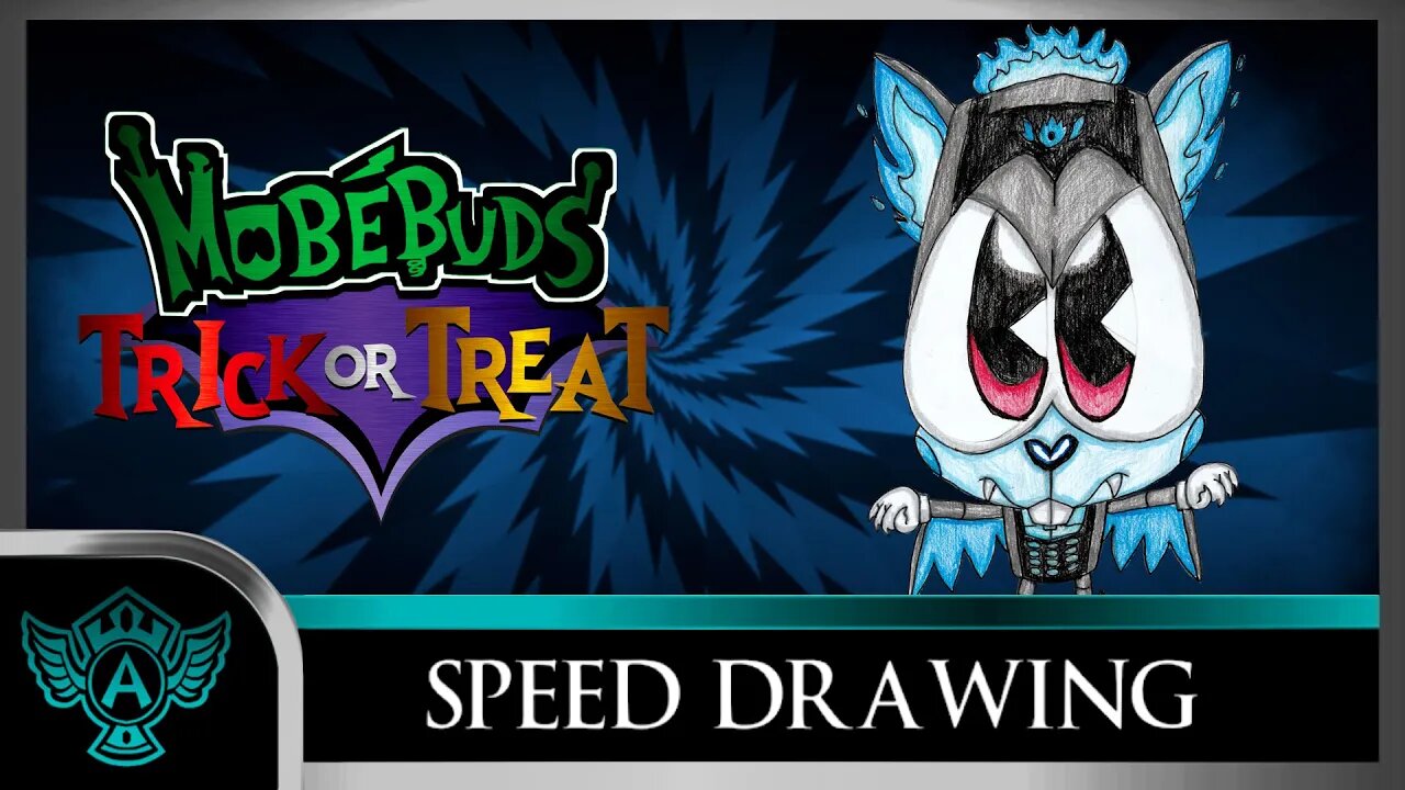 Speed Drawing: MobéBuds Trick or Treat - Zardivamp X | A.T. Andrei Thomas 2022