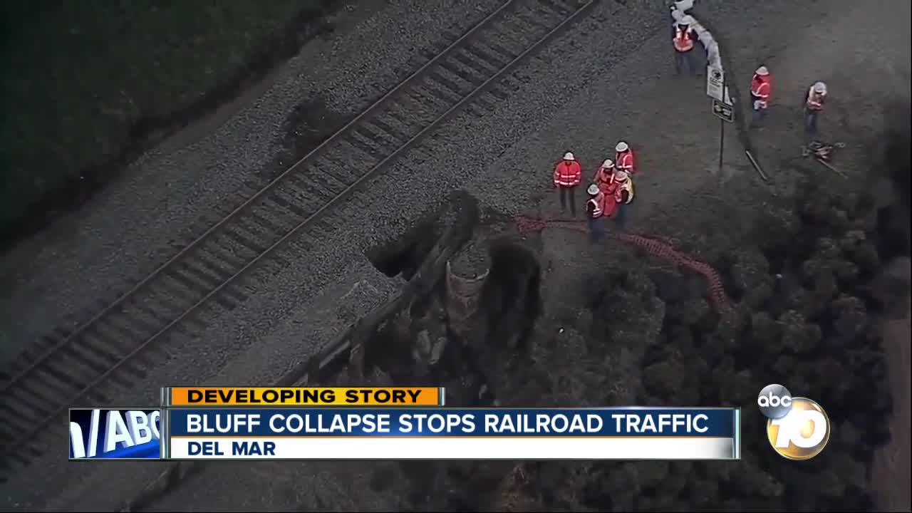 Travel nightmare for train passengers after Del Mar bluff collapse