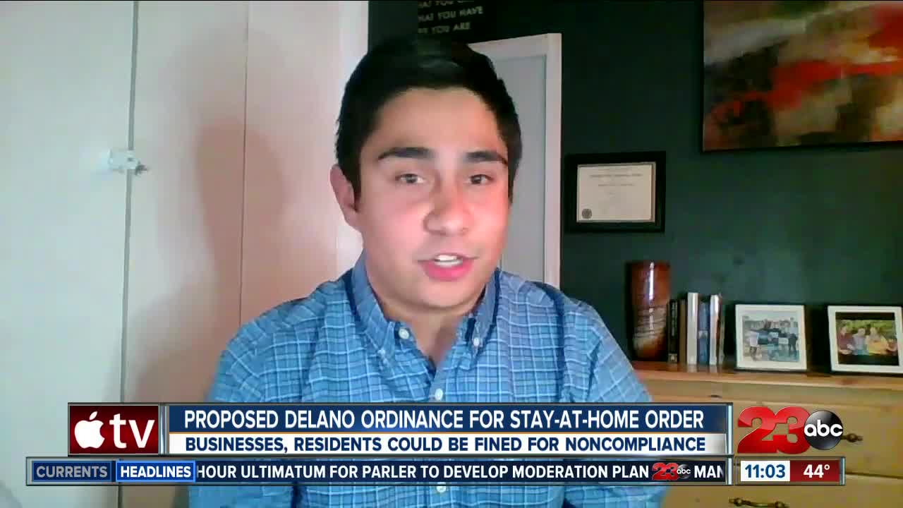 Proposed Delano ordinance for stay-at-home-order