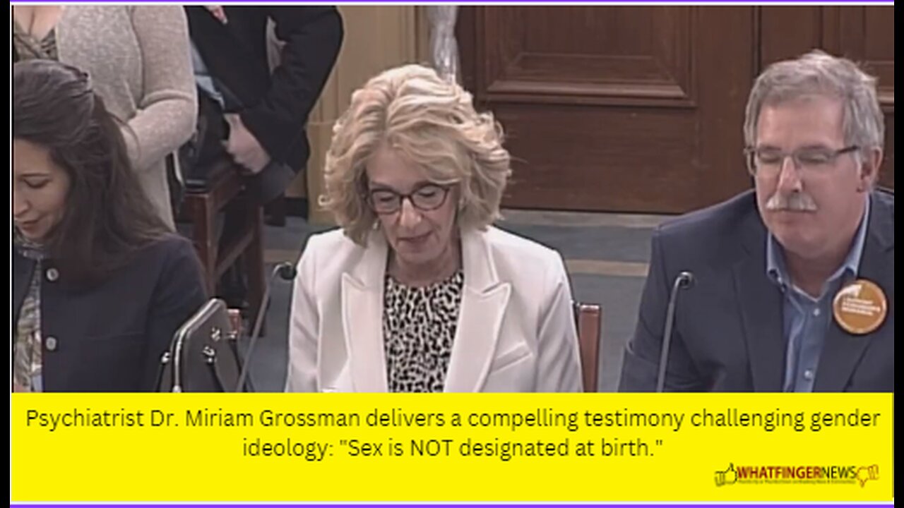 Psychiatrist Dr. Miriam Grossman delivers a compelling testimony challenging gender ideology