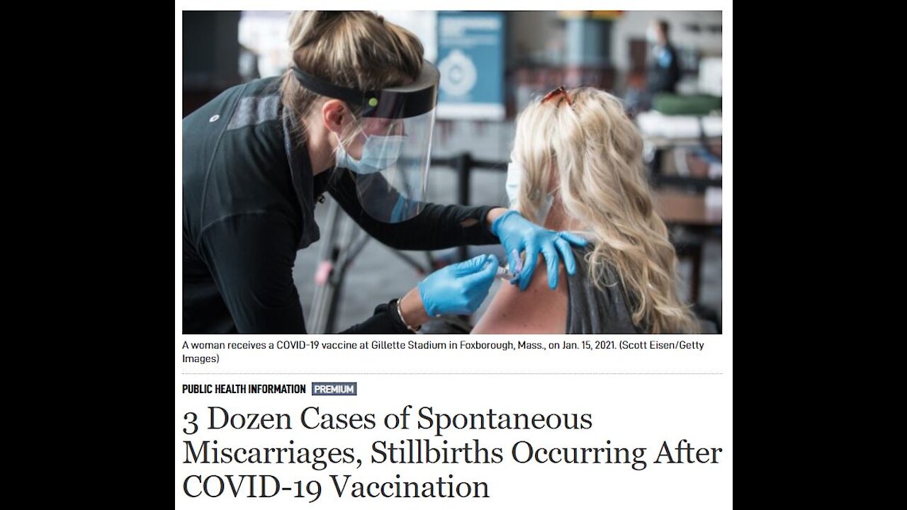 Dozens of Cases of Spontaneous Miscarriages, Stillbirths Occurring After COVID-19 Vaccination