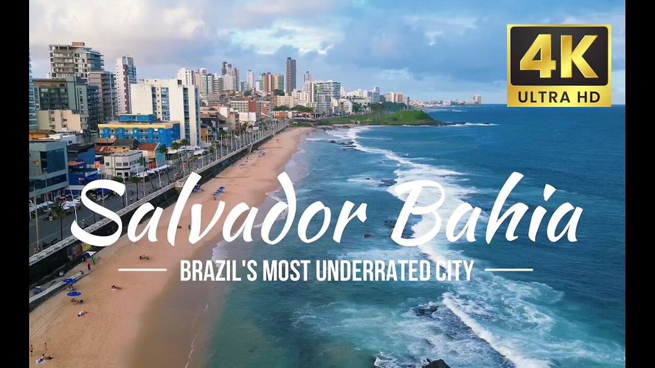 🇧🇷 Brazil's Most Underrated City! Salvador Bahia Drone【 4K UHD 】Airplane ✈️ Mode - VLOG