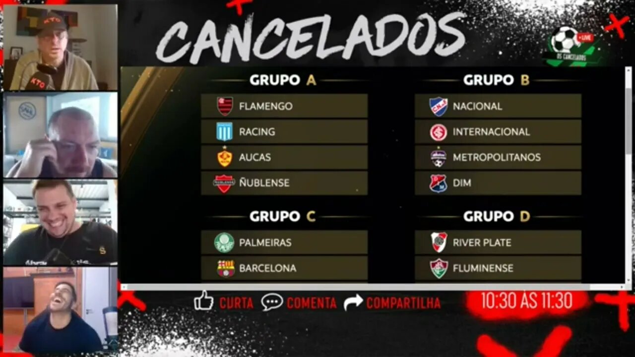 Os Cancelados 28/03/23 - Baran x Baran, analisando o grupo do Flamengo na Libertadores