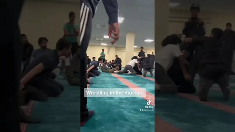 Wrestling in the mosque