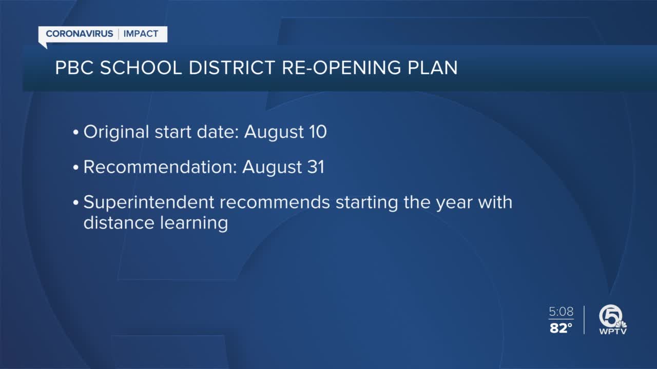 Palm Beach County School Board to vote on start date for 2020-21 academic year on Wednesday