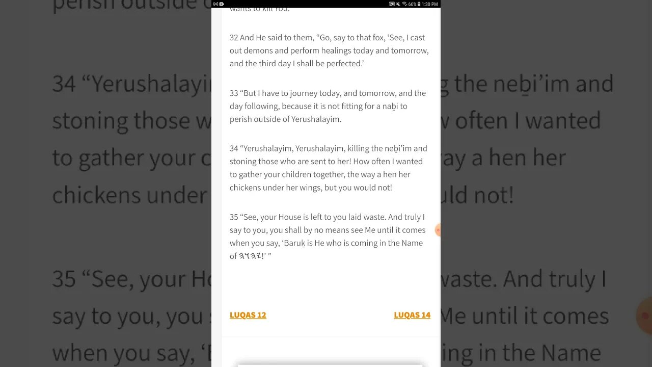 Proof Reading - LUQAS 13-16 - The Open Source Bible Project - Join the Project and Read With Us!