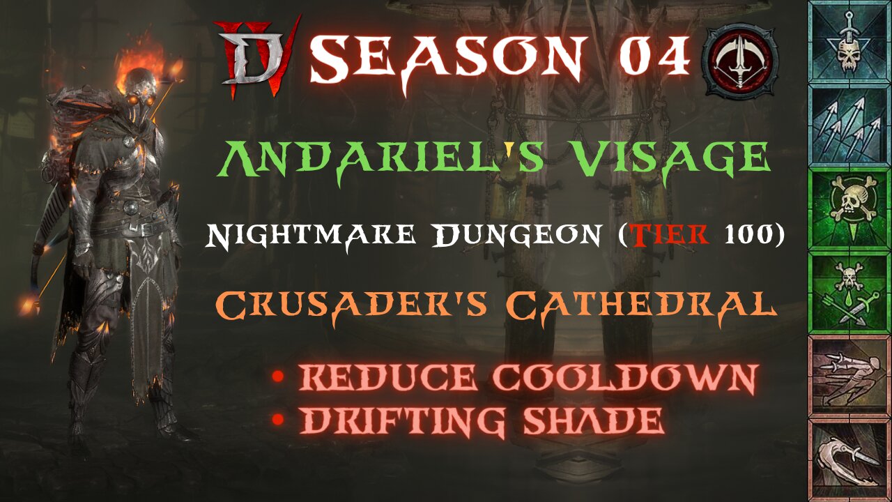 Diablo 4 - S04 - Rapid Fire x Andariel's Visage Crusader's Cathedral NMD 100 (Drifting Shade)