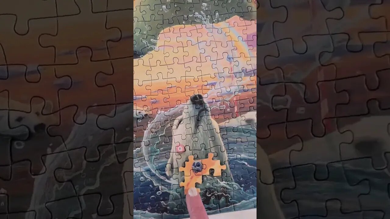 Such cool artwork in this #puzzle #polarexpress #shorts #jigsawpuzzles