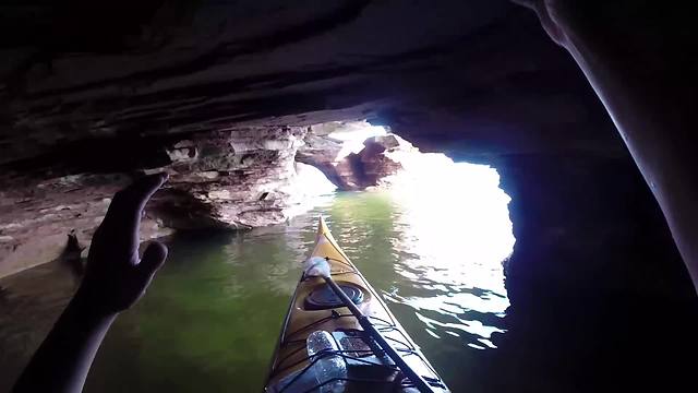 Kayaking through the incredible Apostle Islands