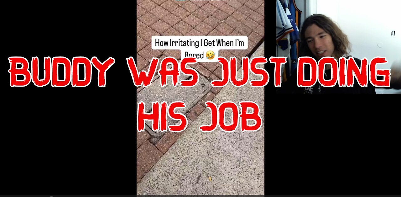 1 Minute Video: Buddy was trying Do His Job 🙄