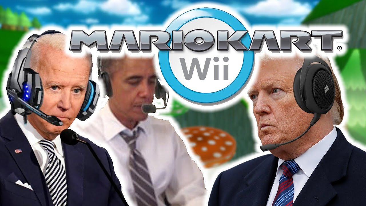 US Presidents Play Mario Kart Wii 4