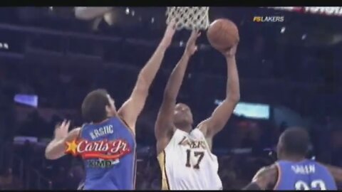 Andrew Bynum 25 Points Vs. Thunder, 2009-10.