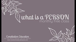 What is a PERSON?