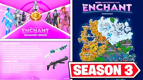 Fortnite Chapter 4 Season 3: Enchant! - Map Changes, Battle Pass Skins, Weapons & More! (Concepts)