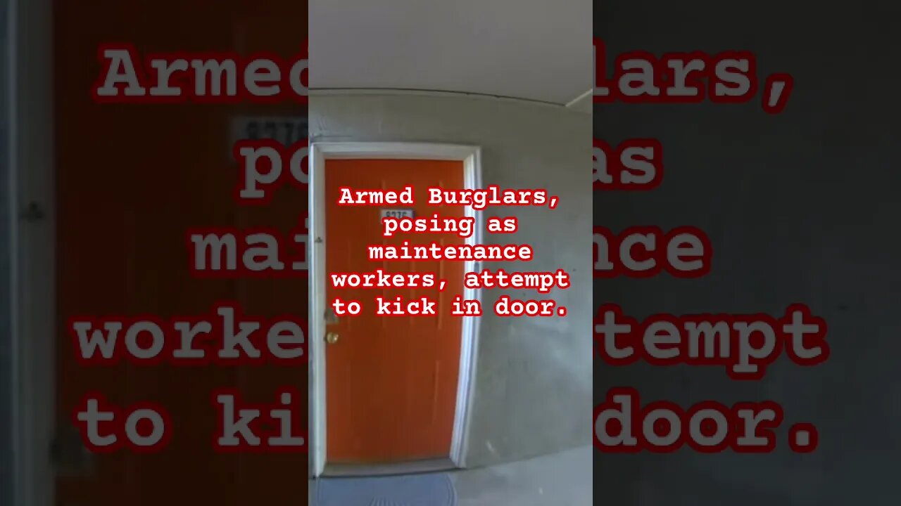 #ringcamera #texas Burglars and a strong door / homeowner