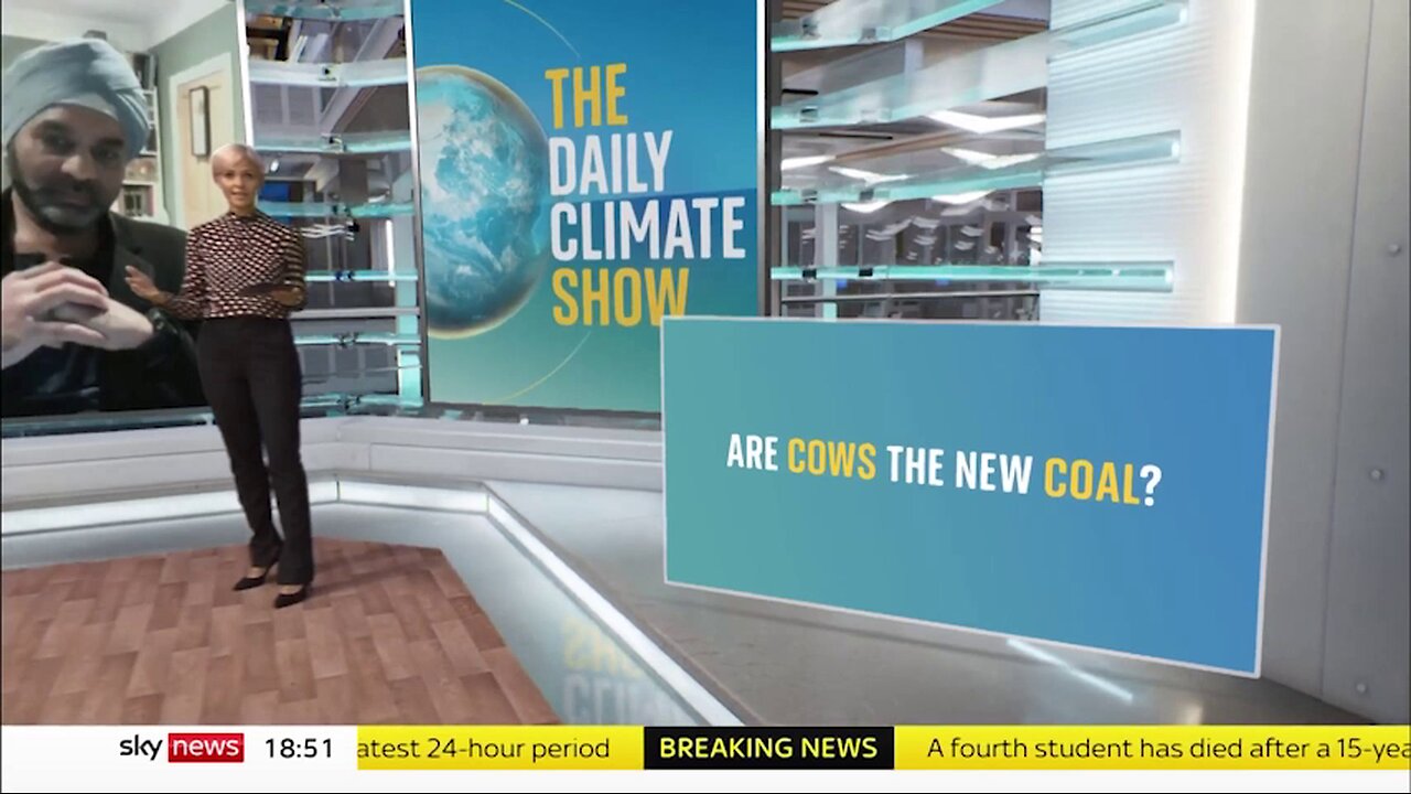 Sky News: "Is It Time We All Went Vegan To Help Address Climate Change?"