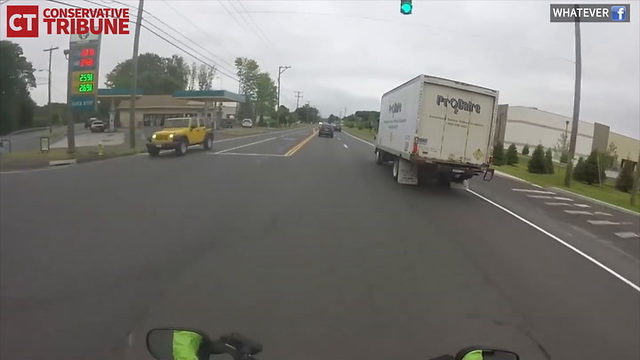 Motorcycle Gets Justice After Nearly Getting Hit