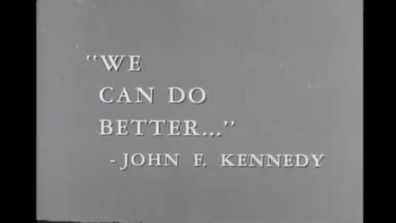 A message from former President JFK