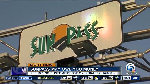 Sunpass will refund overdraft fees after glitch