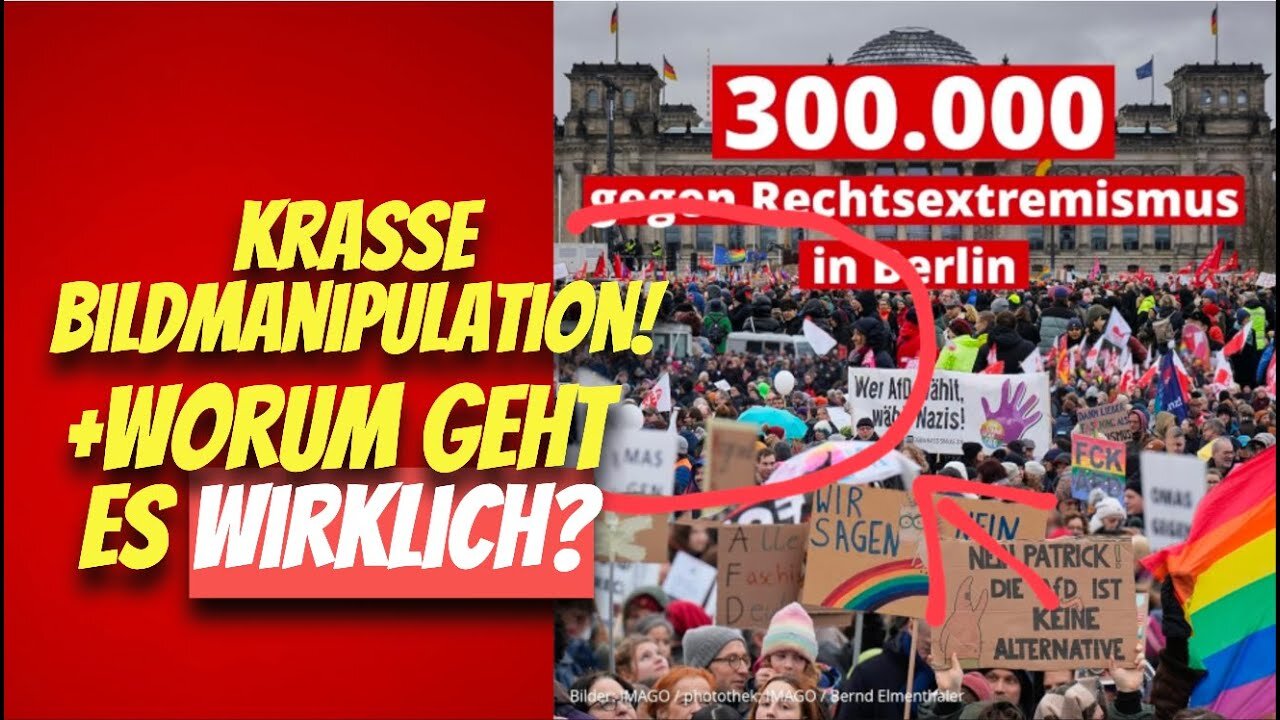 Wieder krasse Bildmanipulation bei Demos gegen rechts🤔+Worum geht es WIRKLICH?@Kai Brenner🙈