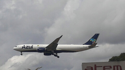 Airbus A330NEO PR-ANW na final antes de pousar em Manaus vindo de Campinas 16042021