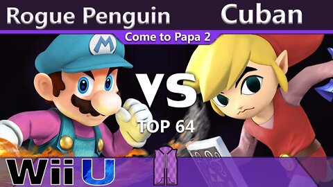 Rogue Penguin (Mario) vs. CrazieCuban (Toon Link & Diddy Kong) - Wii U Top 64 - CTP2