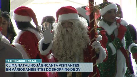 Tá Chegando o Natal: Clima Natalino já encanta Visitantes em Vários Ambientes do Shopping de GV.