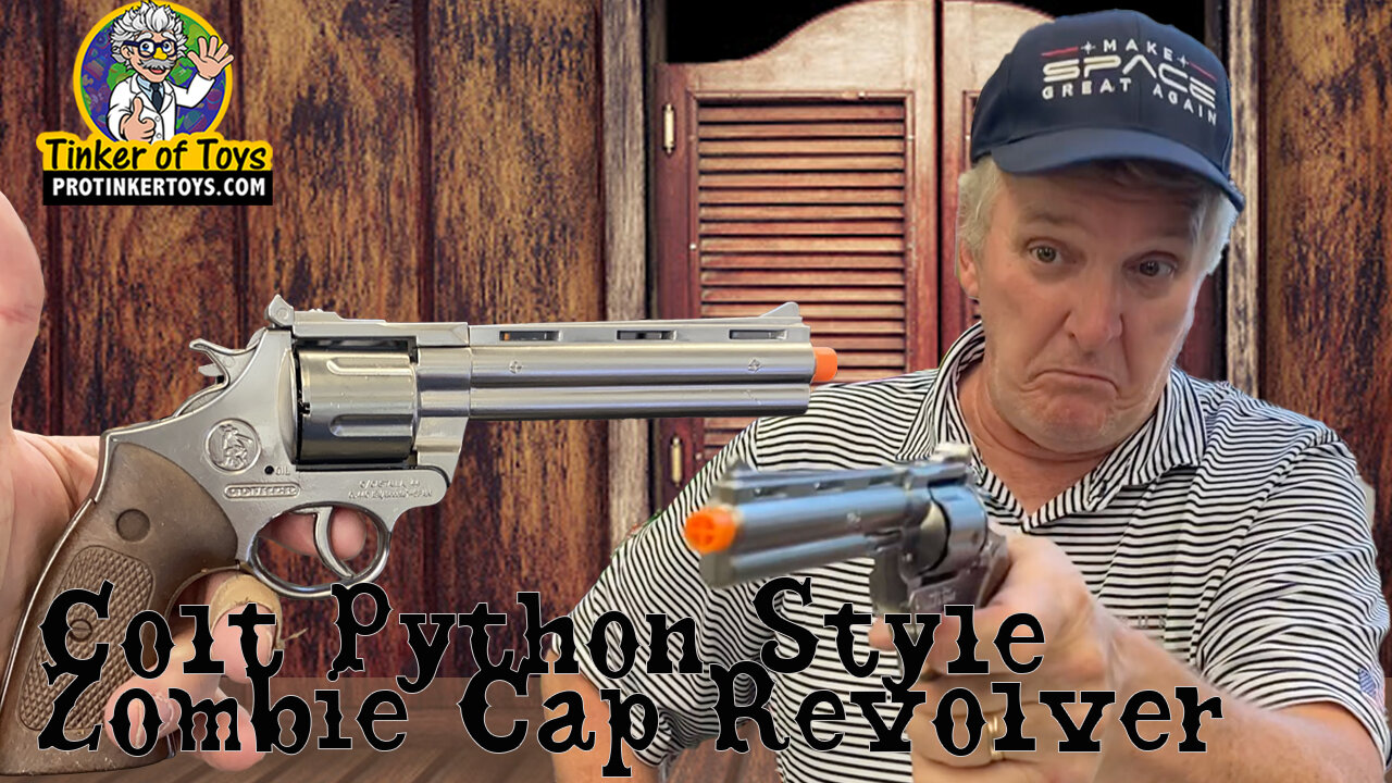Colt Python Style Zombie Cap Revolver | W123 | 0123 | Gonher